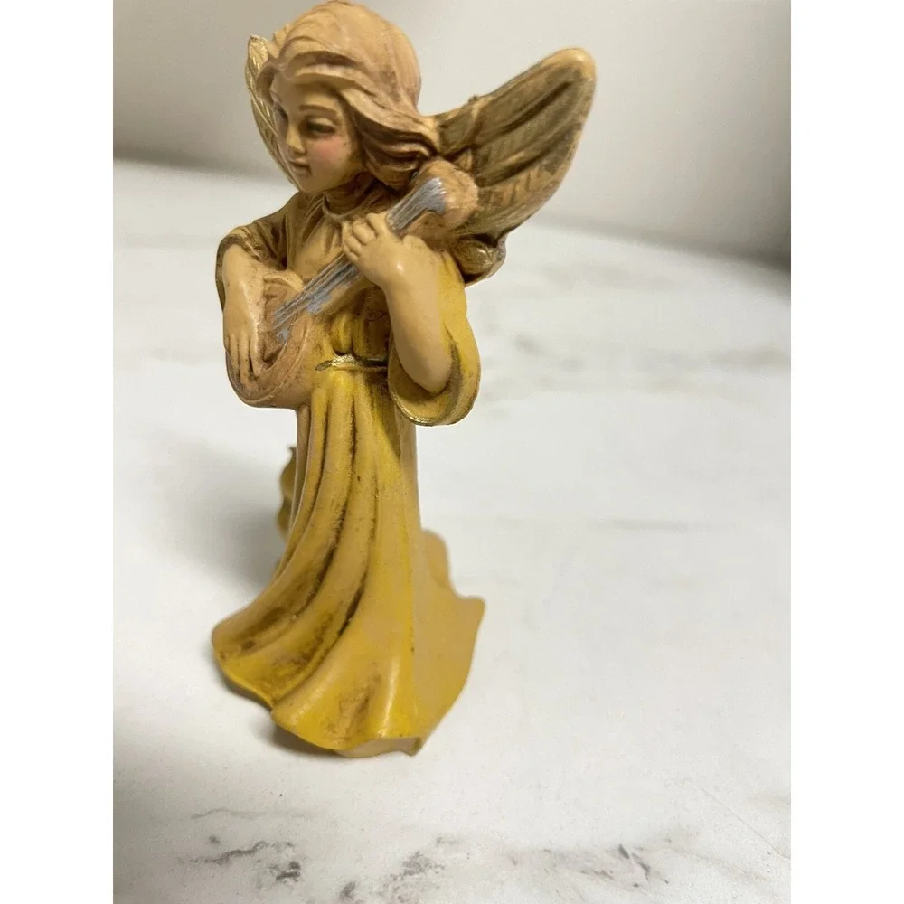 Set of‎ 3 Vintage Italy Euromarchi? Resin Musical Angels 4
